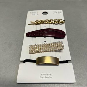 FREE* when bundled 4 pack hair accessory set “red”